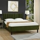 preview thumbnail 30 of 160, Aspen Vertical Tufted Upholstered Platform Bed Olive Green Performance Velvet - Queen