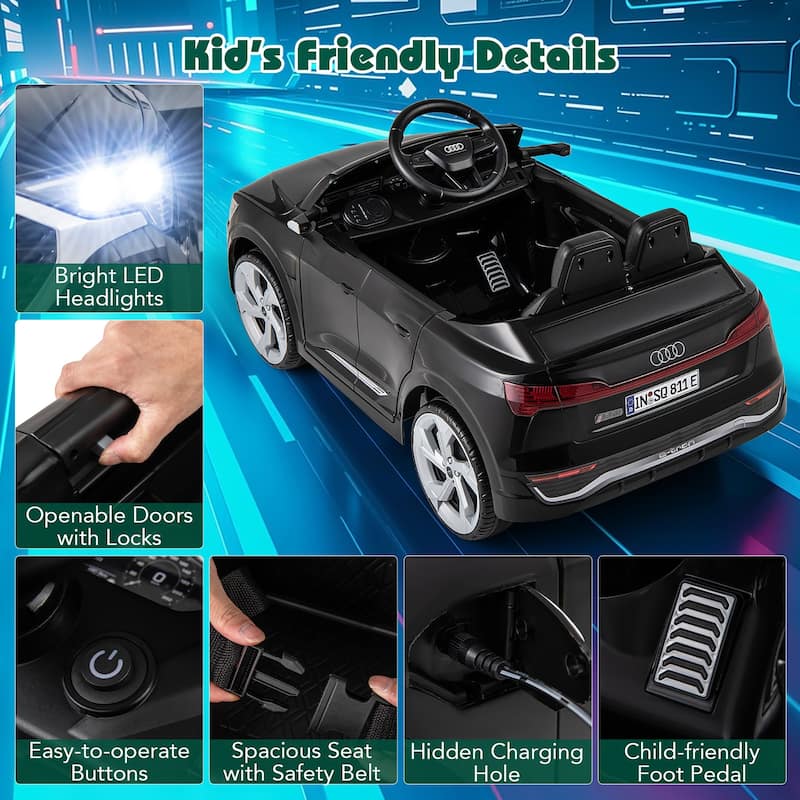 Gymax 12V Kids Ride On Car w/Remote Control 4 Wheels Suspension 3