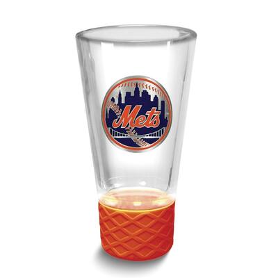 MLB New York Mets Collectors 4 Oz. Shot Glass with Silicone Base