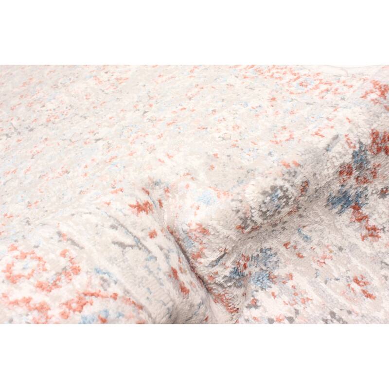 ECARPETGALLERY Machine Made Mira Ivory Area Rug