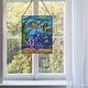 preview thumbnail 4 of 10, River of Goods Underwater Fish Ocean Scene River of Goods Multicolored Stained Glass Window Panel - 11" x 0.25" x 14"
