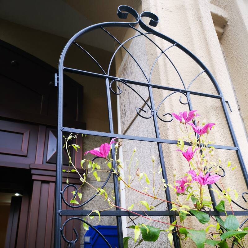 4 Pack Metal Garden Trellis 86.7" x 19.7" Rustproof Trellis for Climbing Plants Outdoor Flower Support