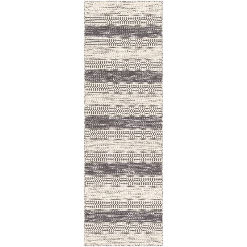 Livabliss Arica Handmade Casual Stripe Wool Area Rug
