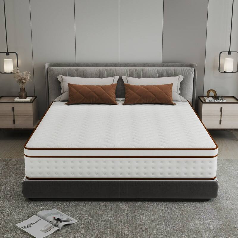 Rossetta 10" King Medium Firm Memory Foam Twin Mattress, in a Box, Motion Isolation