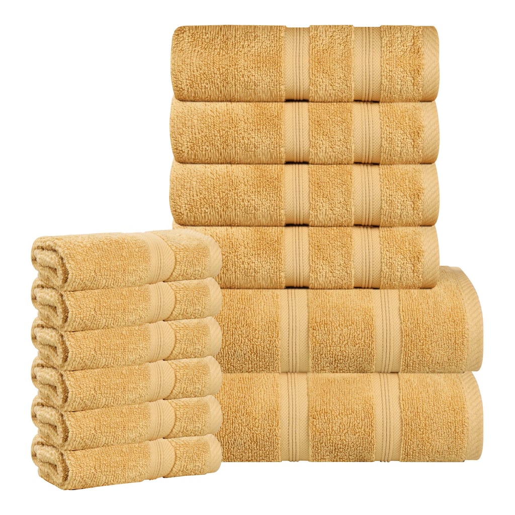 Blue Nile Mills Zero Twist Cotton 12-Piece Assorted Towel Set