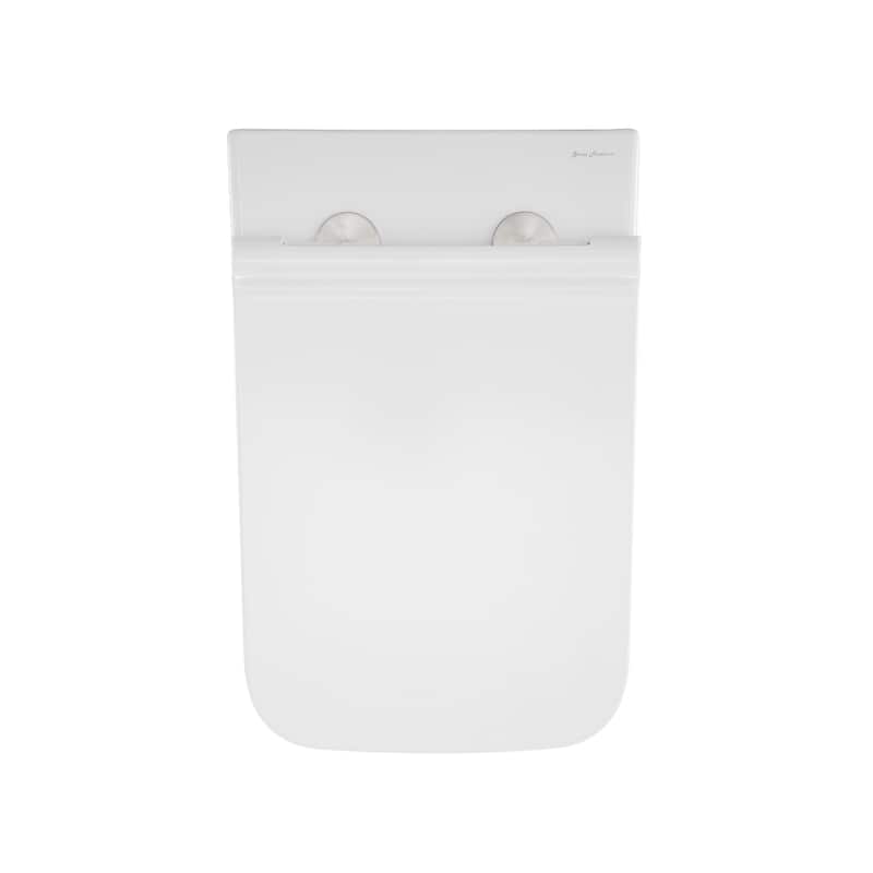 Charme Back To Wall Toilet Bowl Bundle In Glossy White - 22" x 17.3" 16.3"
