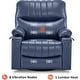 preview thumbnail 28 of 28, MCombo Faux Leather Power Recliner, Electric Swivel Glider Rocker Recliner for Nursery with USB Ports 7785