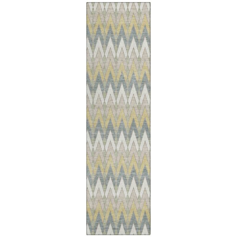 Machine Washable Indoor/ Outdoor Modern Baxter Chantille Rug