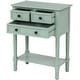 preview thumbnail 4 of 33, Moda Narrow Console Table, Slim Sofa Table with Three Storage Drawers