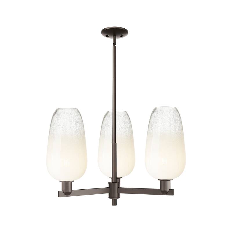 Innovations Lighting Downtown Urban - Brookhaven Flute - 3 Light 18" Stem Hung Chandelier