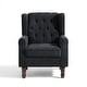 preview thumbnail 60 of 77, Button Tufted Armchair Wingback Wood legs Accent Chairs (Set of 2)