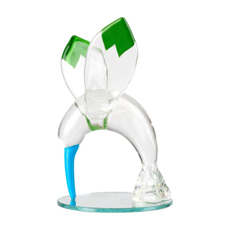 Cotton Candy Hummingbird Crystal Figurine - 2.75"