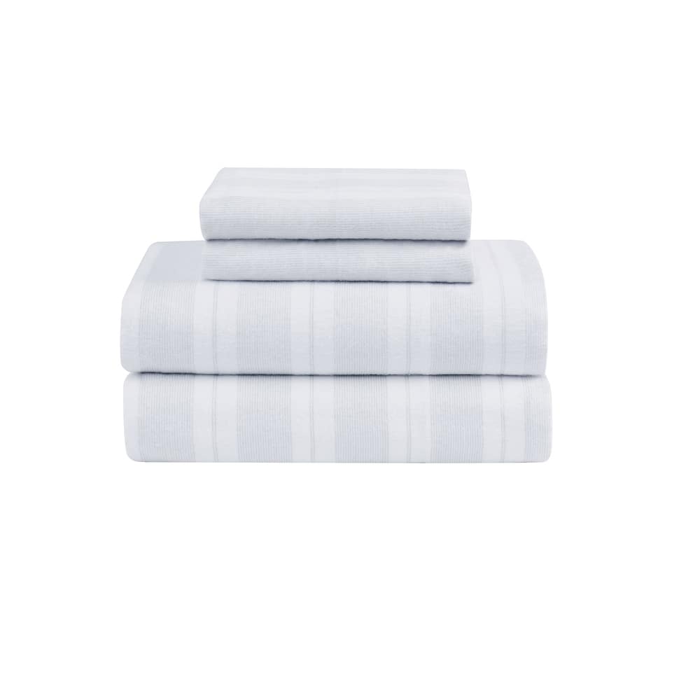 Truly Soft Printed and Solid Cotton Flannel 4 Piece Sheet Set