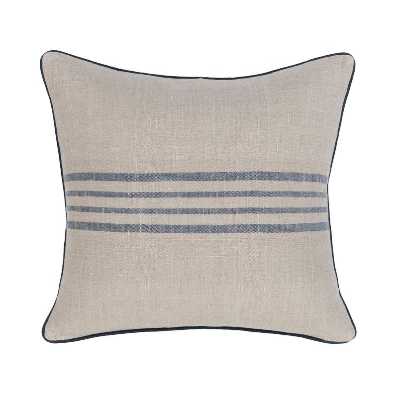 Villa by Classic Home Newport Linen Fabric Throw Pillow