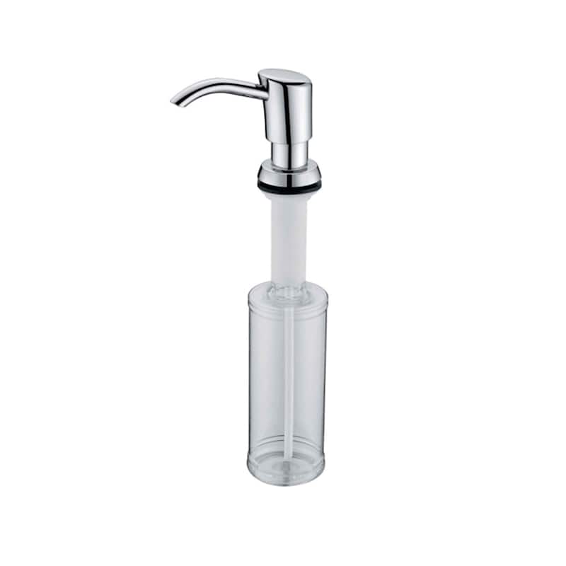 DORNBERG I804 Soap Dispenser for Kitchen Sink - Chrome/Clear