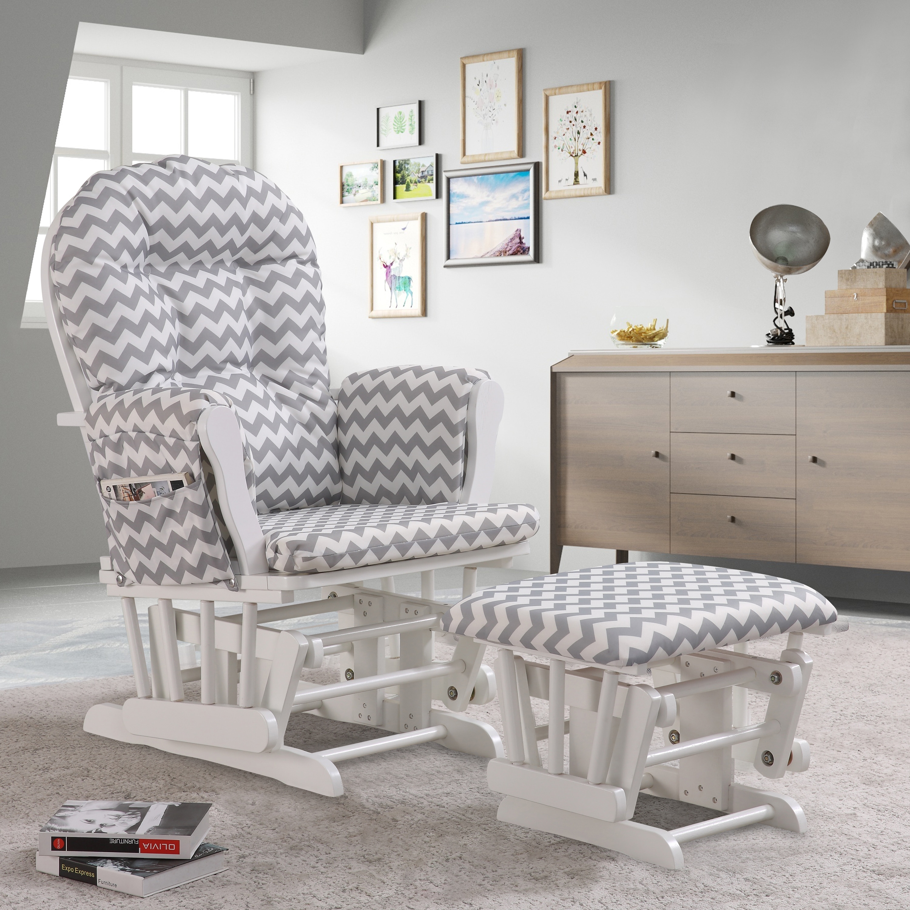 Rejoice Glider Rocking Chair with Ottoman On Sale Bed Bath Beyond 37161647