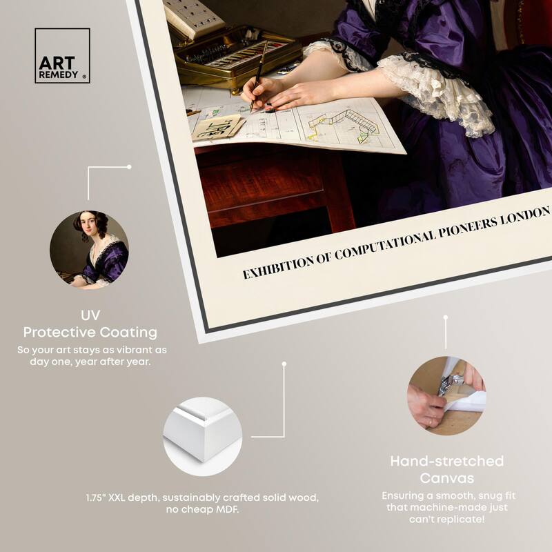 First Programmer Art Canvas by Art Remedy