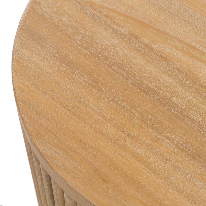 Modrest Jacobson Modern Natural Acacia Console Table