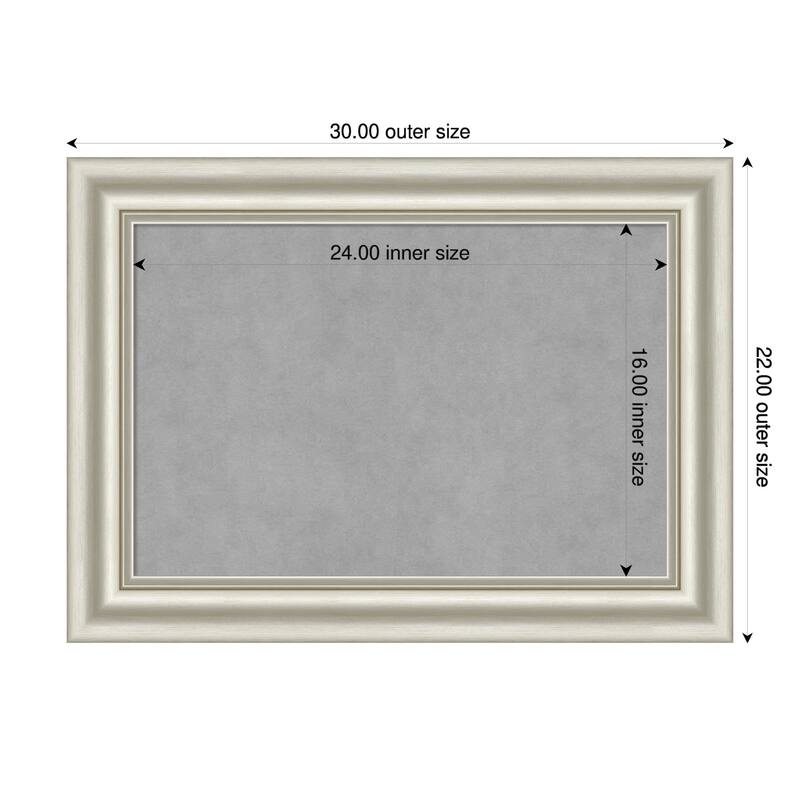 Amanti Art Sophia Gold Framed - 30 x 22 in - Sophia Silver