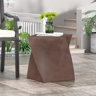 Outdoor LightWeight Concrete Side Table
