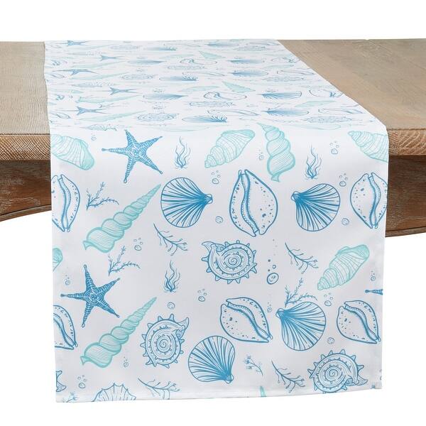Runner Seashell Seashell Design Long Table Runner - Bed Bath & Beyond - 37122197