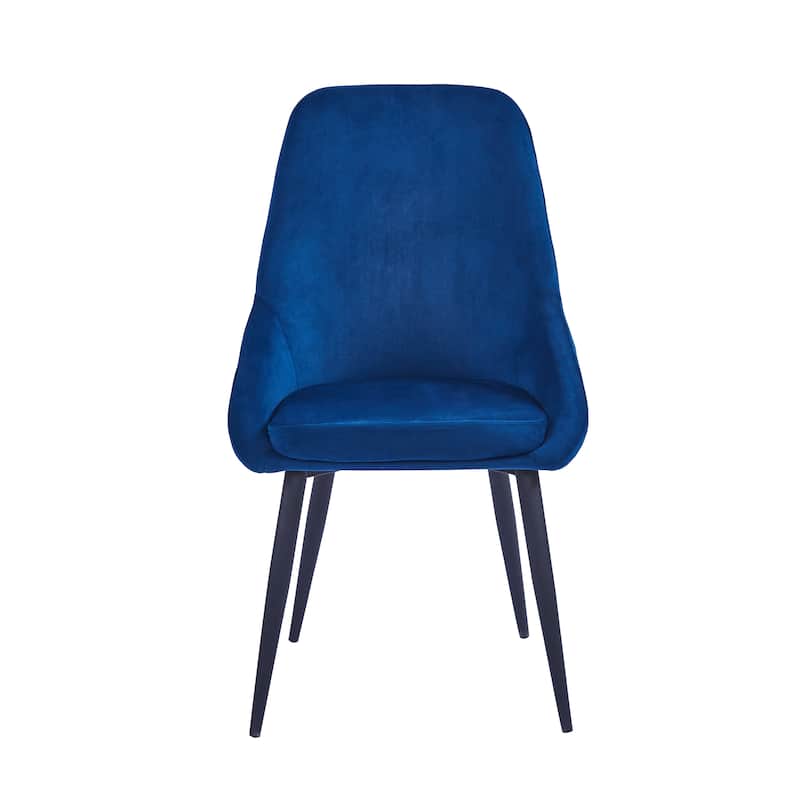 Porthos Home Fern Dining Chairs Set of 2, Velvet Upholstery, Steel Legs