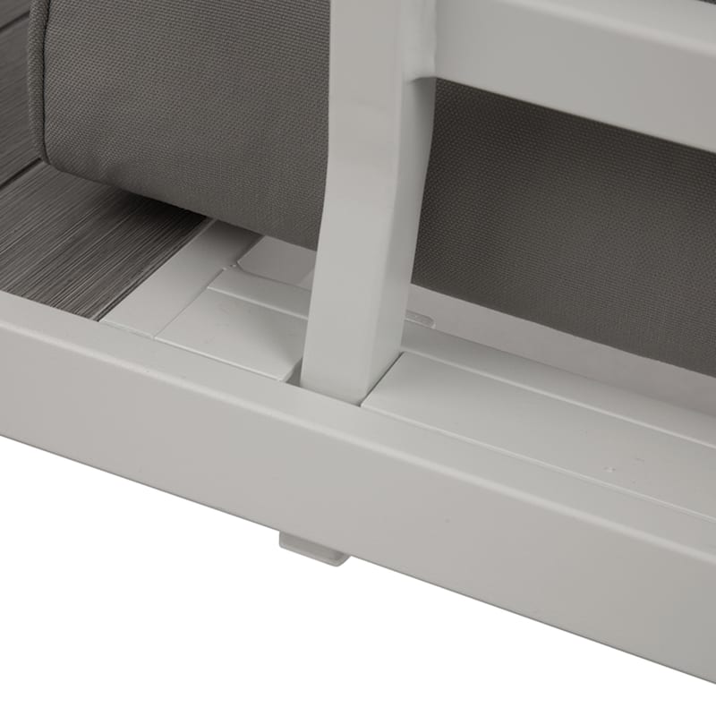 Glitzhome Outdoor Modern Patio Aluminum Sectional Seater Sofa or Coffee Side Table