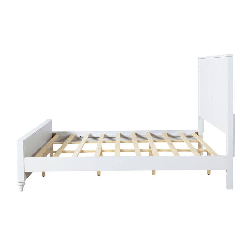 Christopher Knight Home - Silverton Modern 3-Piece Bedroom Set with Classic Grooved Panels Bed Frame & Matching Nightstands