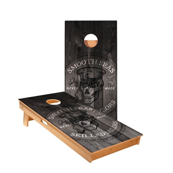 slide 2 of 5, Skilled Sailors Cornhole Boards NO Bags - Add Board Lights