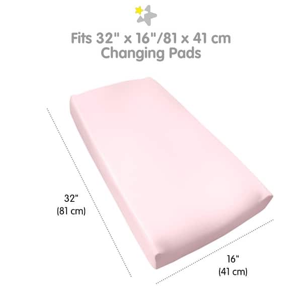 dimension image slide 3 of 5, BreathableBaby Waterproof Cover, For 32" x 16"/81 x 41 cm Changing Pad (2-Pack) - N/A
