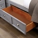 preview thumbnail 11 of 16, Furniture of America Saer 3-Piece Storage Platform Bedroom Set with USB Port
