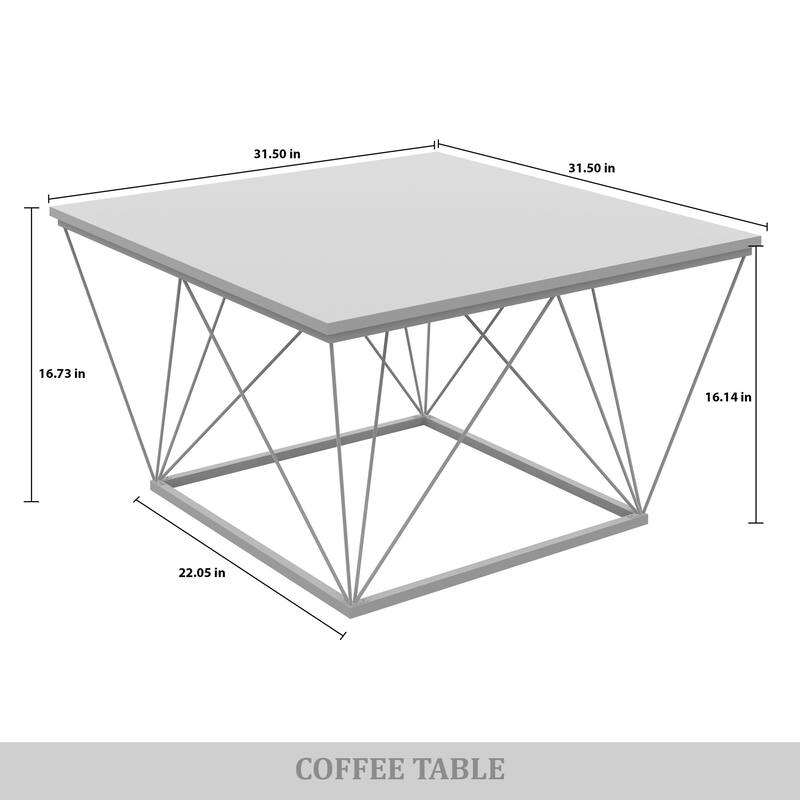CraftPorch Minimalist 3- Pieces Coffee Table Set