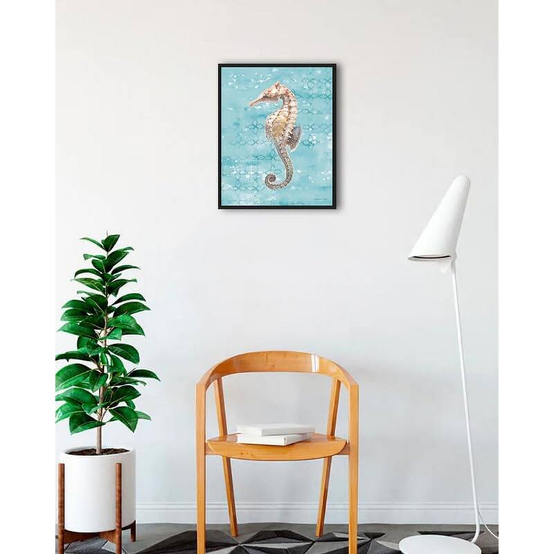 Sunrise Beach IV Framed Poster - 18 x 24 Inch - Black