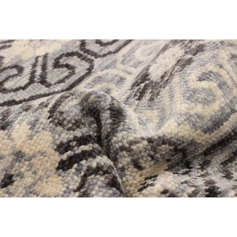 ECARPETGALLERY Hand-knotted Mystique Grey Wool Rug - 5'1 x 7'6