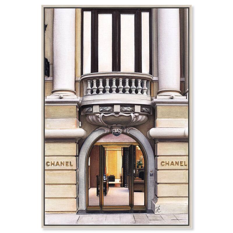 Expensive Store in Paris Canvas by Art Remedy - Silver - 36" x 54"