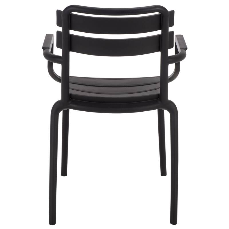 SAFAVIEH Outdoor Living Sarah Stacking Dining Armchair (Set of 2) - 21"W x 23"D x 32"H