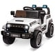 preview thumbnail 13 of 22, Kids Ride On Truck Car, 12V Battery Powered Electric Car w/Parent Remote Control White
