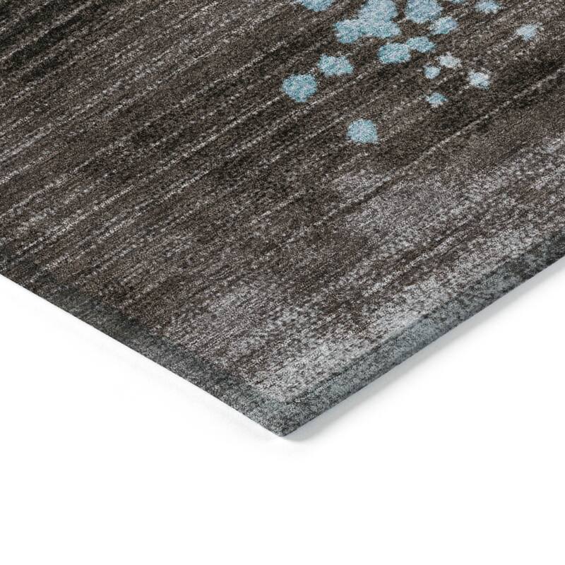 HomeRoots Geometric Transitional Rectangle Outdoor Rug