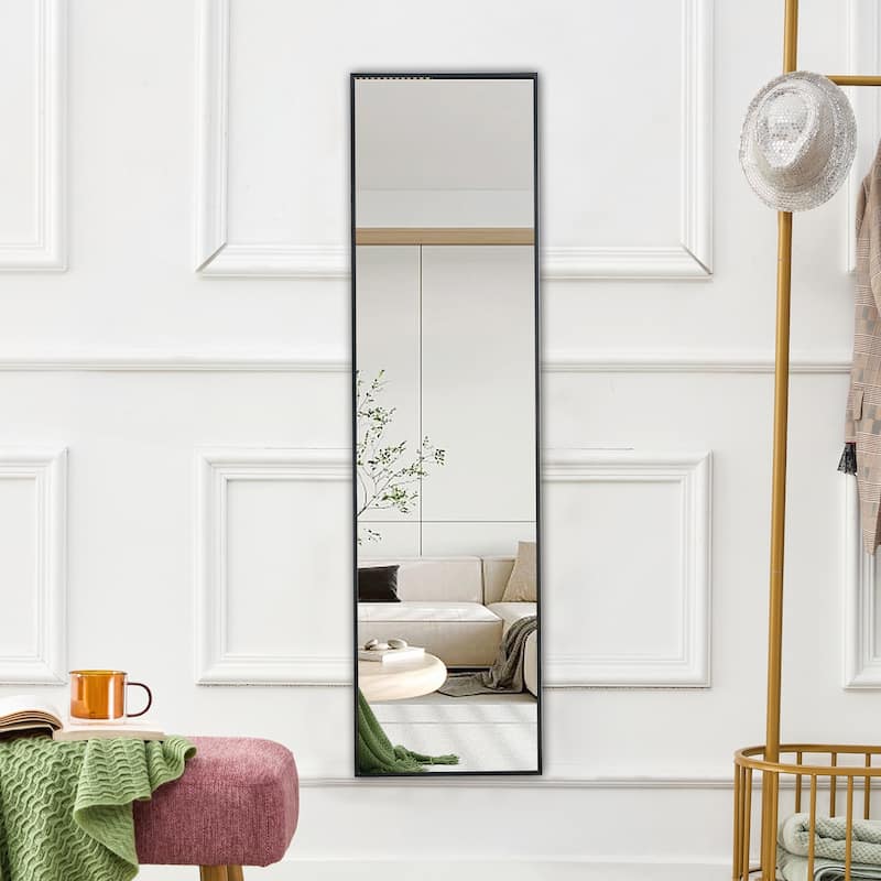 Aluminum Alloy Metal Frame Wall Mounted Full Body Mirror