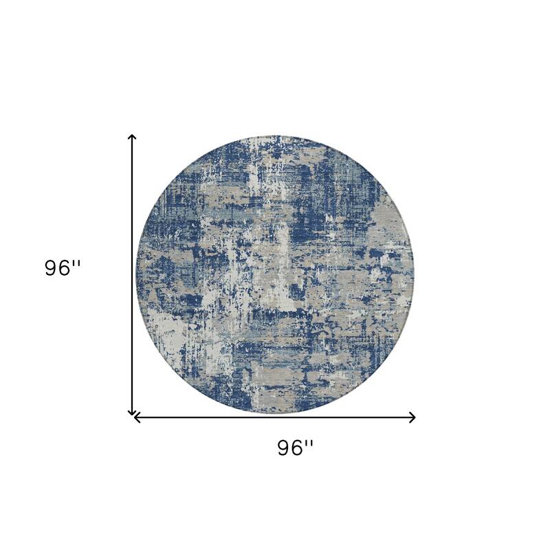HomeRoots Abstract Transitional Rectangle Outdoor Rug