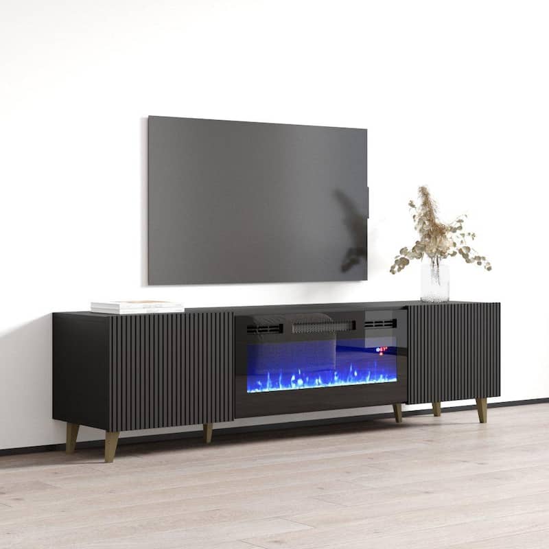 Pafos BL-EF 71" Electric Fireplace TV Stand