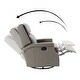 preview thumbnail 26 of 100, Echidna Transitional Genuine Leather Swivel Rocker Nursery Chair with Nailhead Trim by HULALA HOME