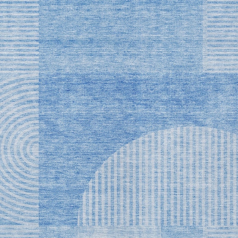 HomeRoots Geometric Transitional Rectangle Outdoor Rug