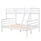 preview thumbnail 18 of 19, Twin over Full Bunk Bed with Ladder,Wooden Bunk Bed with High Guardrail and Ladder for Kids, Teens, Dorm Rooms, and Guest Rooms