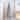 VEIKOUS Pre-Lit Artificial Christmas Tree Pencil Snow with Foldable Iron Stand with LED lights, 5.5/6.5/7.5 ft