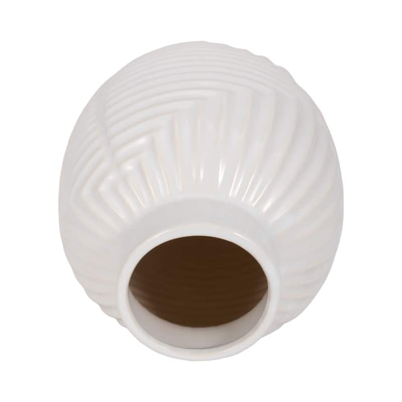 Sagebrook Home Tribal Modern Ceramic Vase