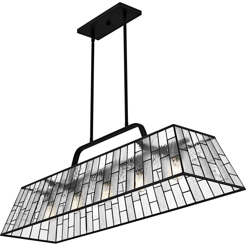 Rainier 5-Light Matte Black Linear Chandelier