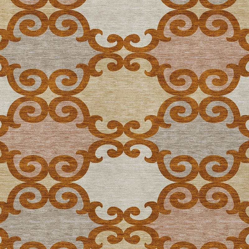 HomeRoots Trellis Transitional Rectangle Outdoor Rug