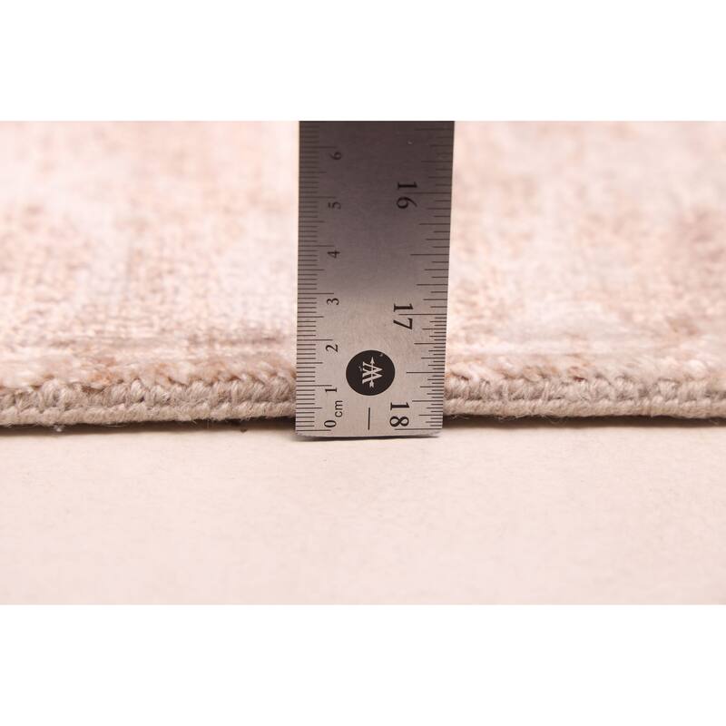 ECARPETGALLERY Hand-knotted Legacy Beige Silk, Wool Rug - 2'5 x 11'7