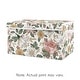 preview thumbnail 1 of 2, Vintage Floral Boho Collection Girl Kids Fabric Toy Bin Storage - Blush Pink, Yellow and Green Shabby Chic Rose Flower Farmhouse